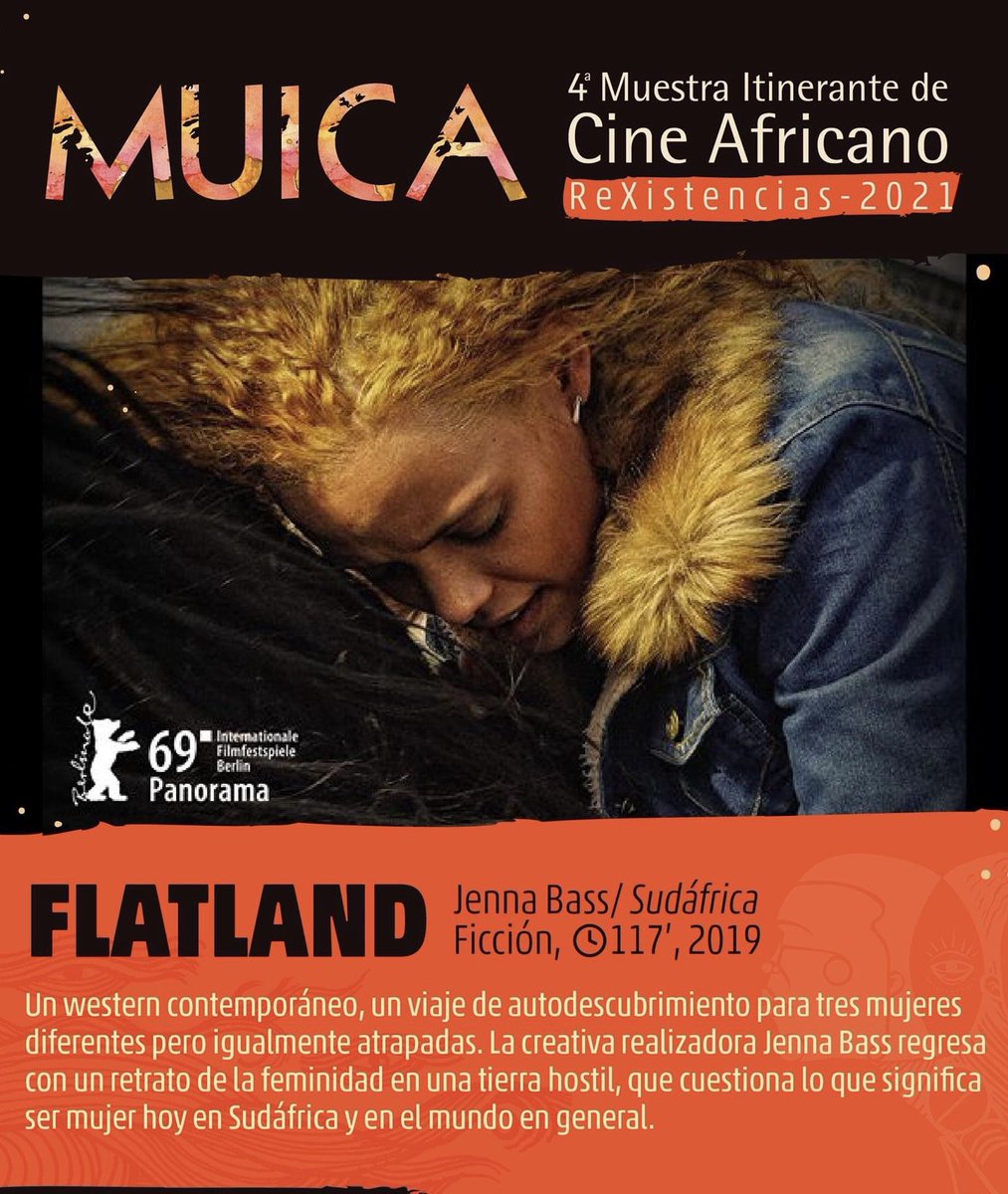 salymfayad's tweet photo. Dos increíbles películas sudafricanas en la programación de hoy de la @muica_cine en la @CinematecaBta. 
5:30. Knuckle City de Jahmil Qubeka. 
8:00. Flatland de Jenna Bass. 
🇿🇦 https://t.co/QR3jwk6CgI
