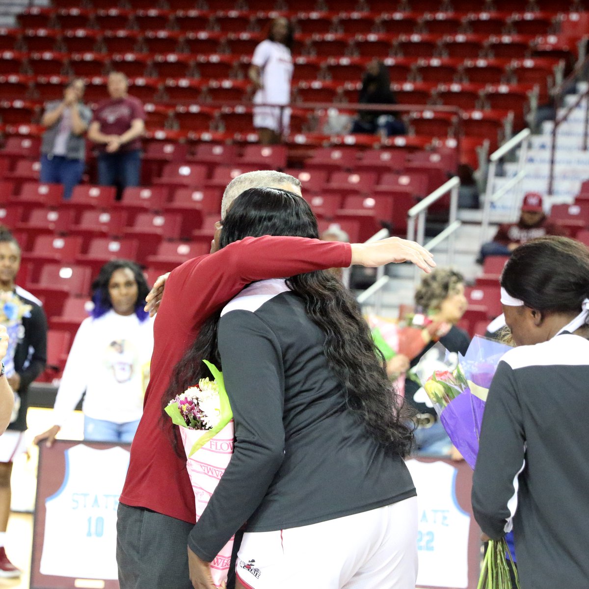 NMStateWBB's tweet photo. More than a year's worth of memories! Thank you, @bigue_24! ❤️ https://t.co/Zh81ar052P