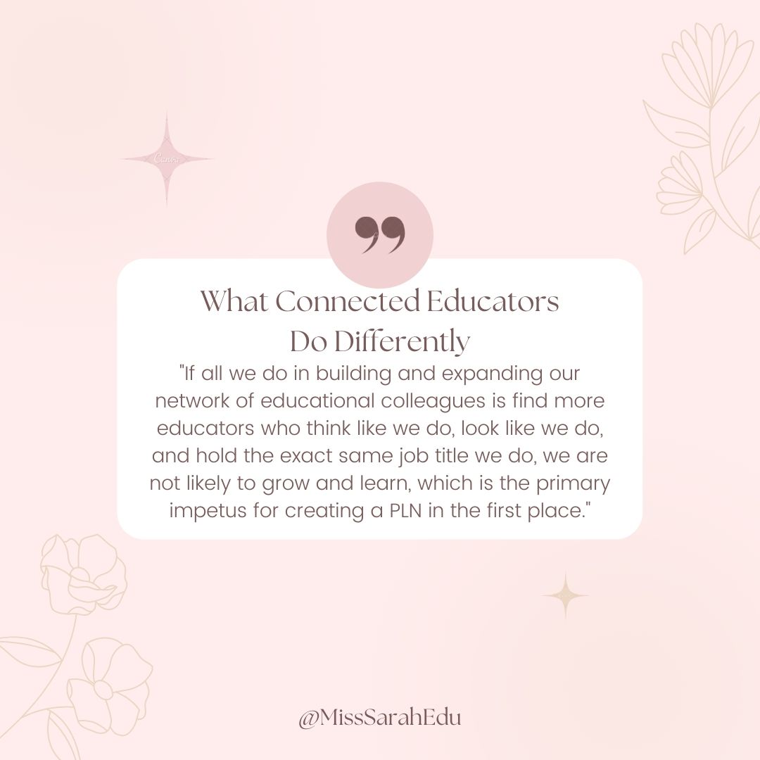 MissSarahEdu's tweet photo. The only way we can learn is by conversing with people who have various experiences with knowledge than our own. It's the purpose of relationship - to learn and grow. @casas_jimmy @ToddWhitaker @Jeff_Zoul @ChapmanU @tsschmidty #IES451Chat https://t.co/vJ3VhOr7sa