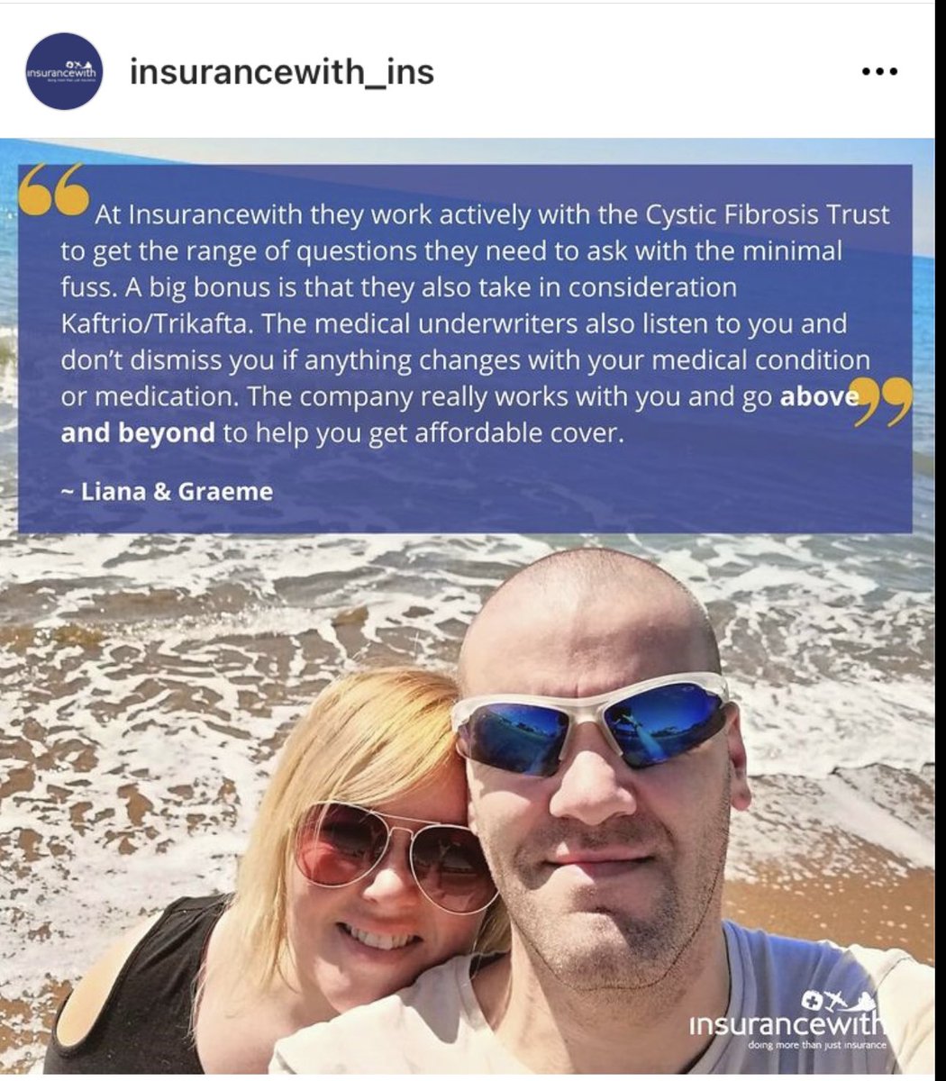 Any of our cf friend or people with medical conditions please go to @insurancewith_ins <a href="/TravelFiona/">Fiona Macrae</a> this is the company that allows us the have stress free holidays @cfphysioleeds @cftrustuk also cf friends please share for for a wider audience xxx