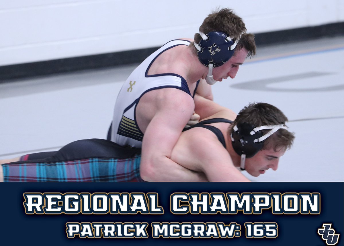 WR: Blue Streaks will send 4 wrestlers to the NCAA Championships!

⚡️133: Andrew Perelka, 2nd
⚡️157: Luke Reicosky: 2nd
⚡️165: Patrick McGraw: CHAMP!
⚡️174: Daniel Devera: 2nd

The best regional team finish ever for <a href="/JCUwrestling/">John Carroll Wrestling</a> in 3rd and 9 regional placers! Full story soon!