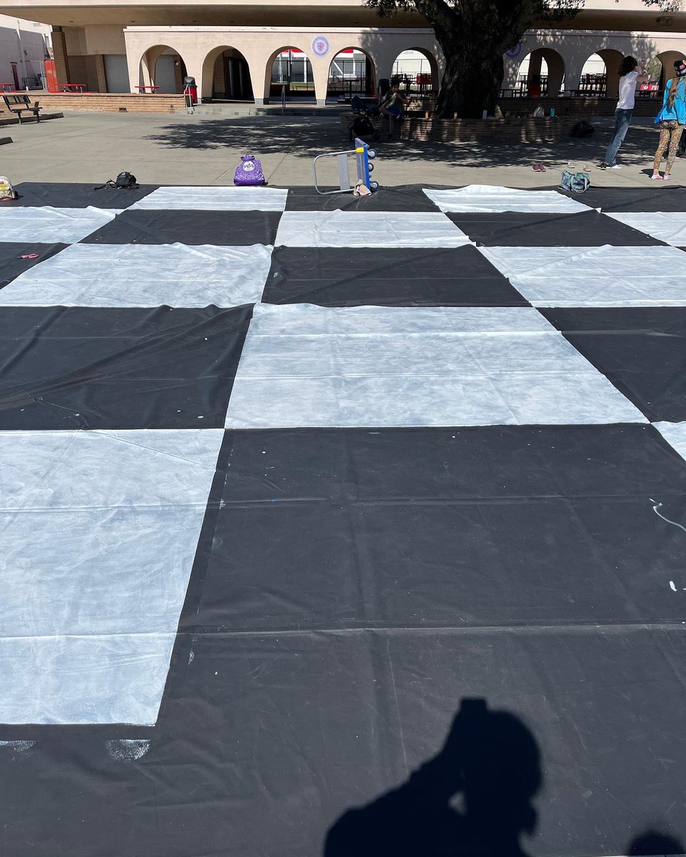 Productive Saturday with students from both our indoor groups working on their shows. Winterguard had a floor painting session and our Drumline is learning sewing skills putting together their show costumes. So proud of everyone, including their awesome coaches. #wearefullerton