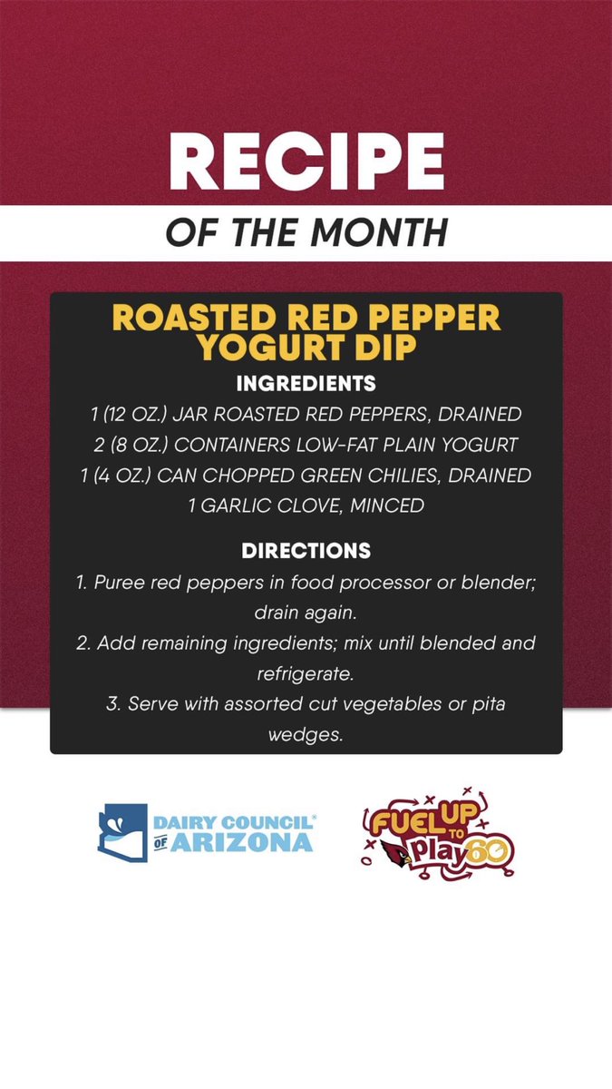 Arizona Fuel Up to Play 60 tweet media