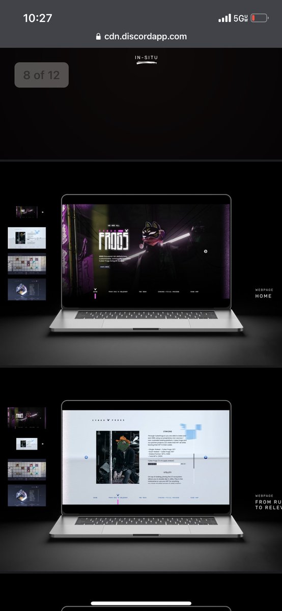 This makes my 🍆 hard 😂 

The new <a href="/CyberFrogsNFT/">Cyber Frogs (!FF)</a> branding is about to raise the bar 💪