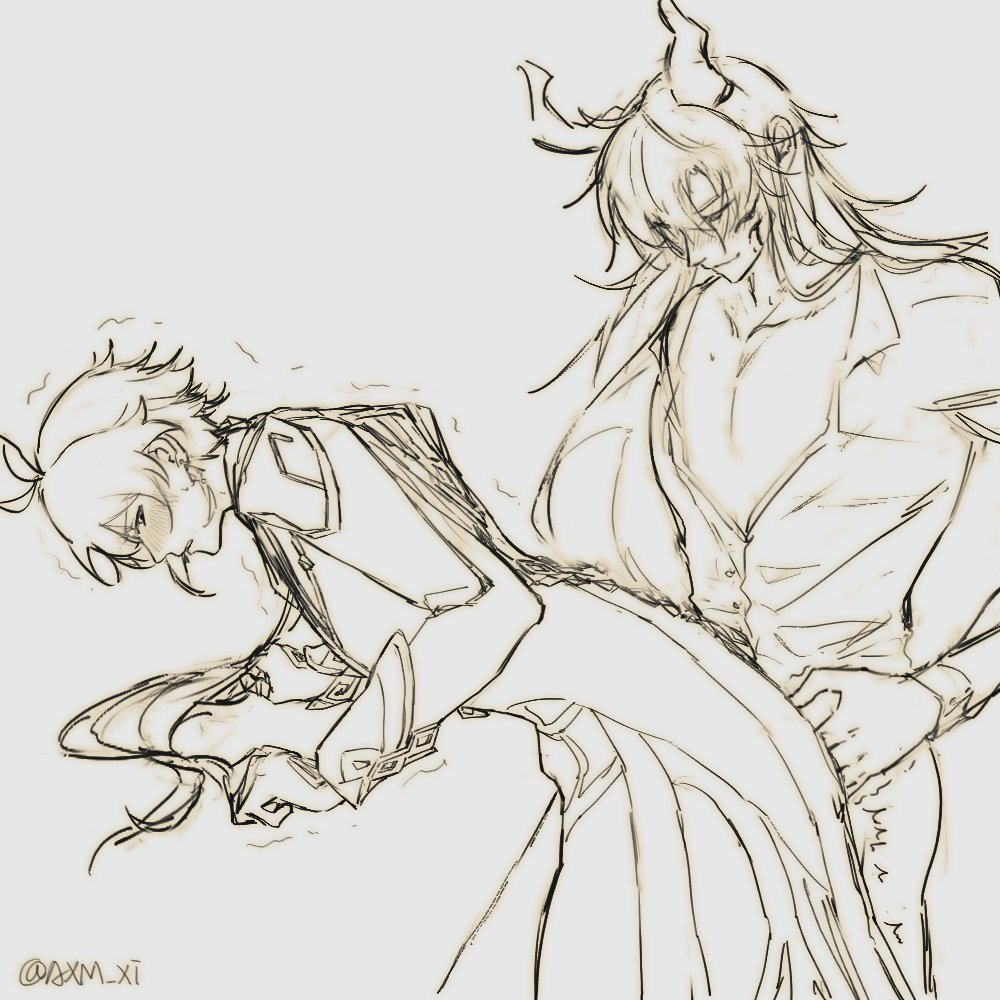 AXM_xi's tweet photo. #ReZhong #retuo 🌋 🔶
#azhdaha #zhonglifanart https://t.co/HvtboAk3WQ