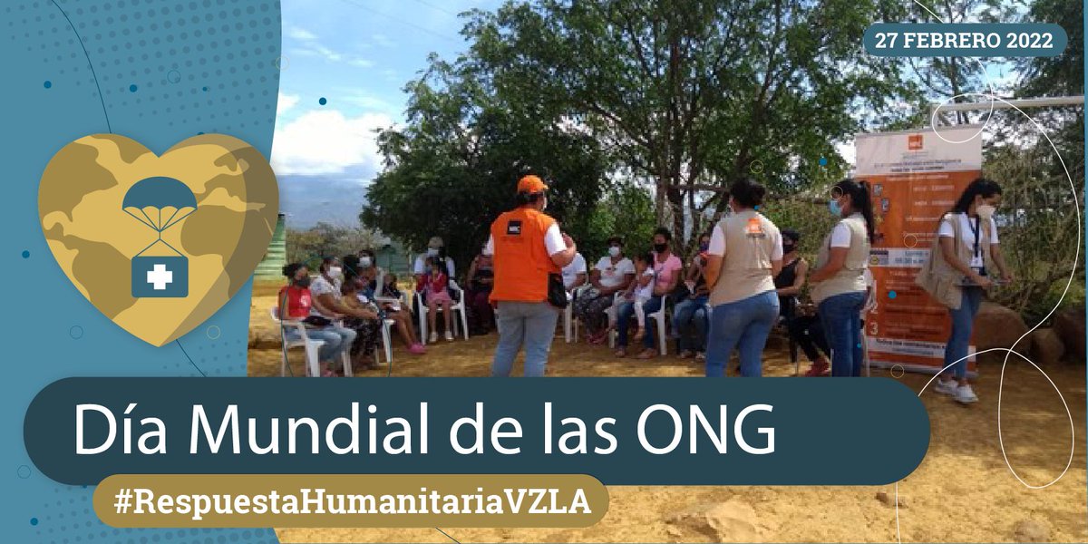 Mañana nos unimos al #DíaMundialDeLasONGs para conmemorar el trabajo de miles de  personas que fortalecen a la sociedad civil. En Venezuela, decenas de organizaciones humanitarias ayudan a quienes tienen necesidades urgentes. <a href="/OCHA_Venezuela/">OCHA Venezuela</a> #NRCVenezuela