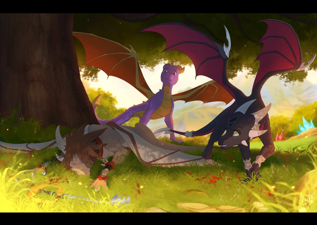 _Skaydee's tweet photo. "𝘈𝘯 𝘜𝘯𝘧𝘢𝘮𝘪𝘭𝘪𝘢𝘳 𝘍𝘢𝘤𝘦" 🌱
~
C/ømmissiøn done for @ZeroBrony
Dragon Sora in the world of The Legend of Spyro :D
Was a blast to work on this!

#TLoS #KingdomHearts https://t.co/b2RkY1640c