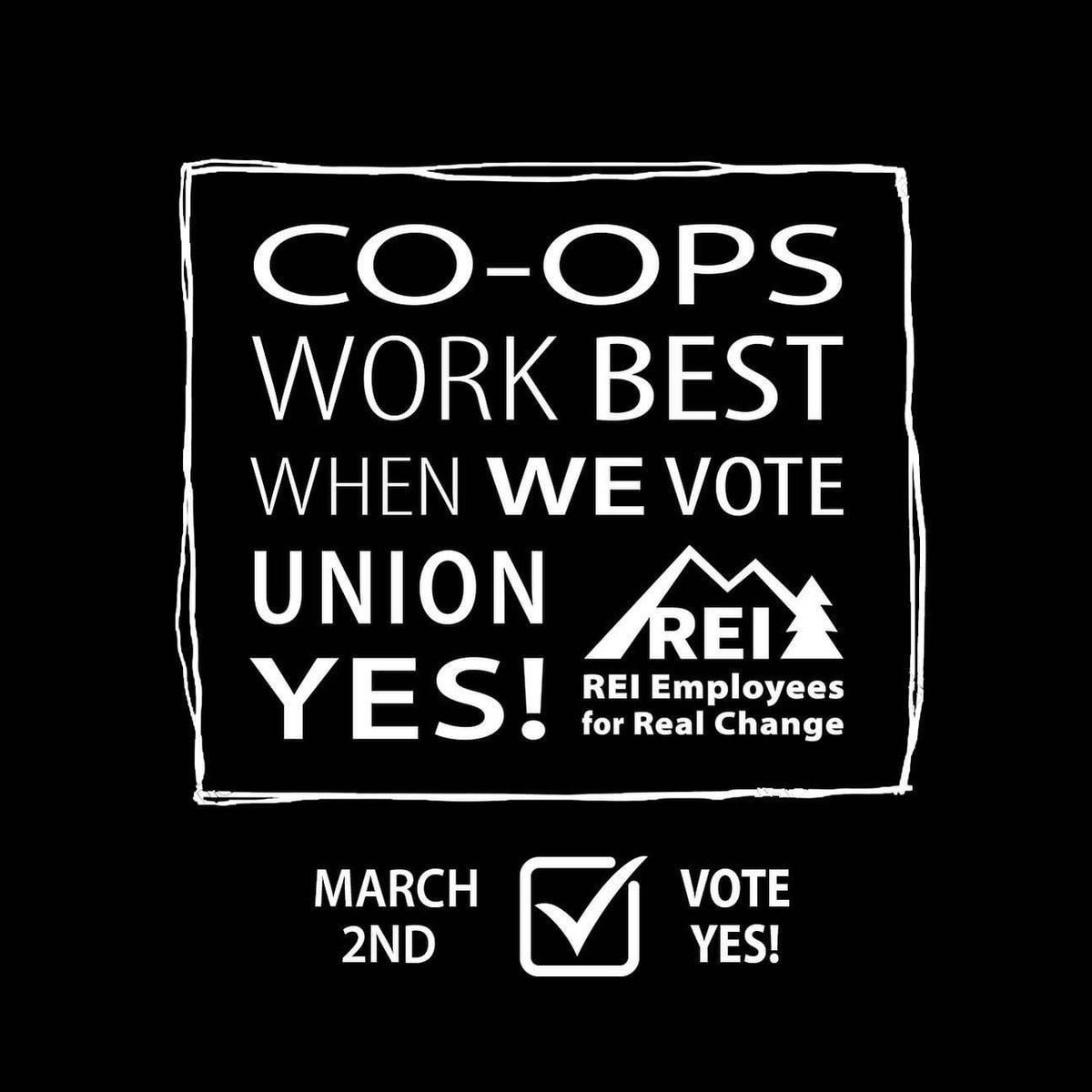 The vote is nearly here y'all! We're urging all the green vests at the SoHo flagship to stand united with their coworkers @reiunionsoho and vote UNION YES! #unionstrong #reiunion #reiemployee