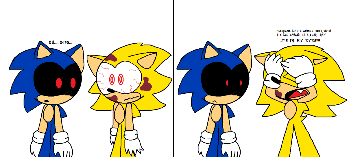 RandomFandom12 on X: So after seeing Sonic. Exe trending on twitter a  while ago, I just had the idea of making this comic and I made a little  reference joke to when