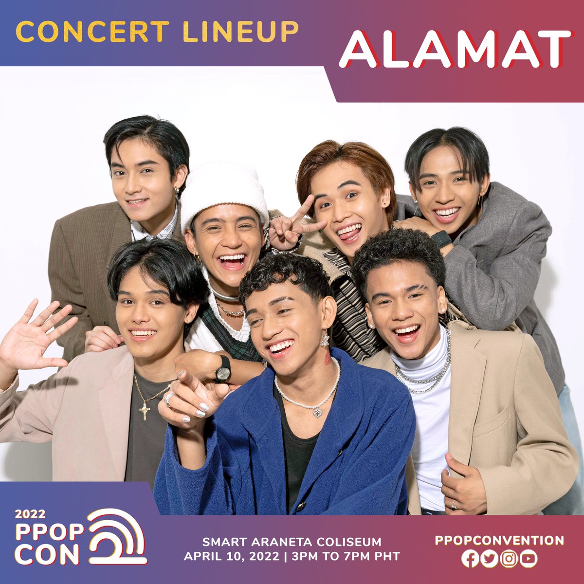 Magandang araw Magiliws! We are thrilled to announce that we are part of the first-ever PPOP Live convention and concert  at <a href="/thebigdome/">SmartAranetaColiseum</a> on APRIL 10,2022! Kita-kits!

Follow <a href="/PPOPCONVENTION/">PPOPCON</a> for more updates 🤎

#2022PPOPCON #PPopRise2022 #PPOPCONatTHEBIGDOME