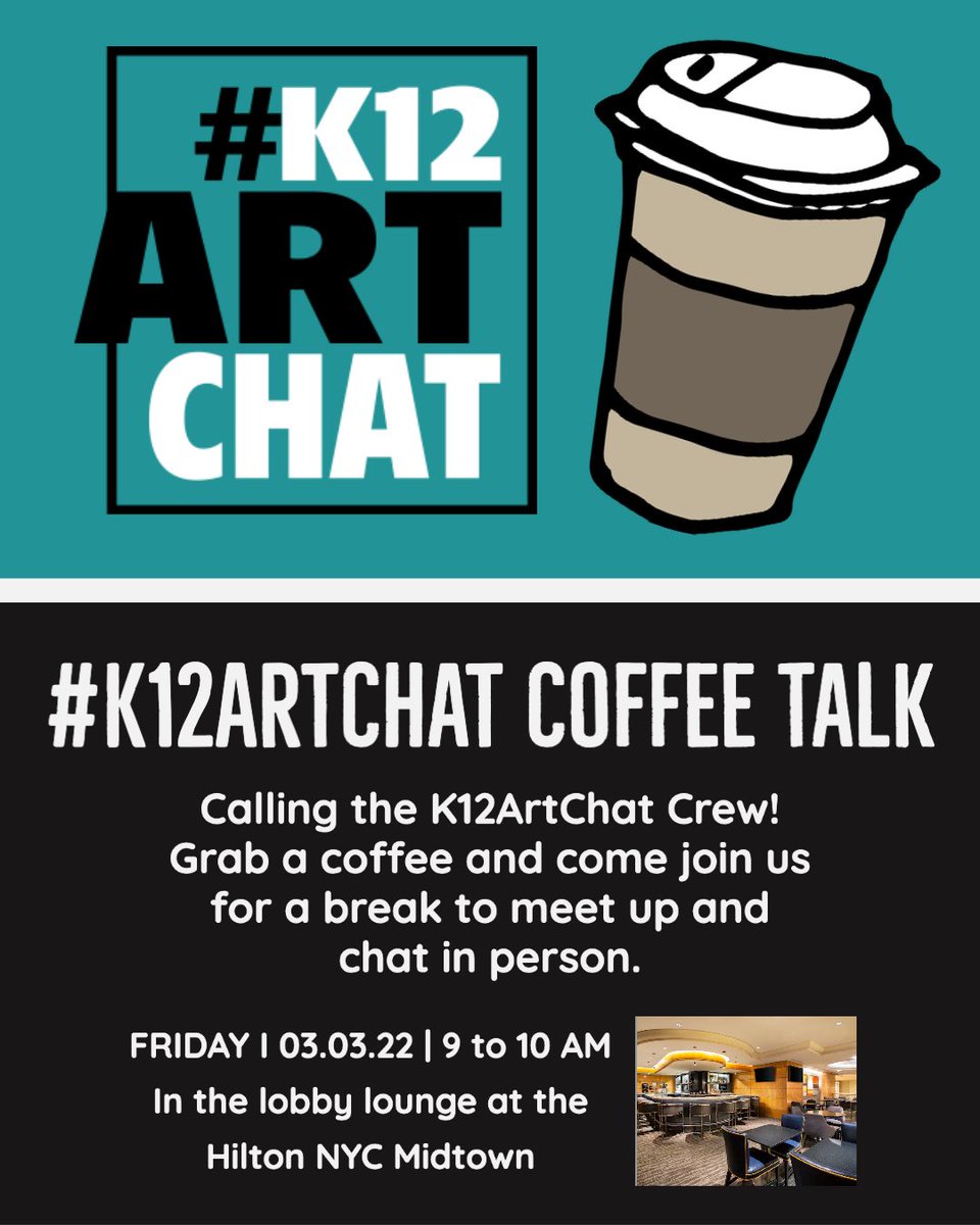 We’d love to see you at #NAEA22 <a href="/MRidlen/">Michelle D. Ridlen</a> <a href="/timneedles/">Tim Needles</a> <a href="/SchoolArts/">SchoolArts and Davis</a> <a href="/dewestudio/">Debi West</a> <a href="/MrCCrespo/">Candido Crespo</a> @antiracistarted <a href="/Wy_ArtisLife/">Dr. Wynita Harmon</a> <a href="/ArtLadyHBK/">Holly Bess Kincaid</a> <a href="/Artguy76/">Matthew Grundler</a> <a href="/TanyaAvrith/">Tanya Avrith ❤️ 💜 #AdobeEduCreative</a> @shinebrite71 feel free to share :)
