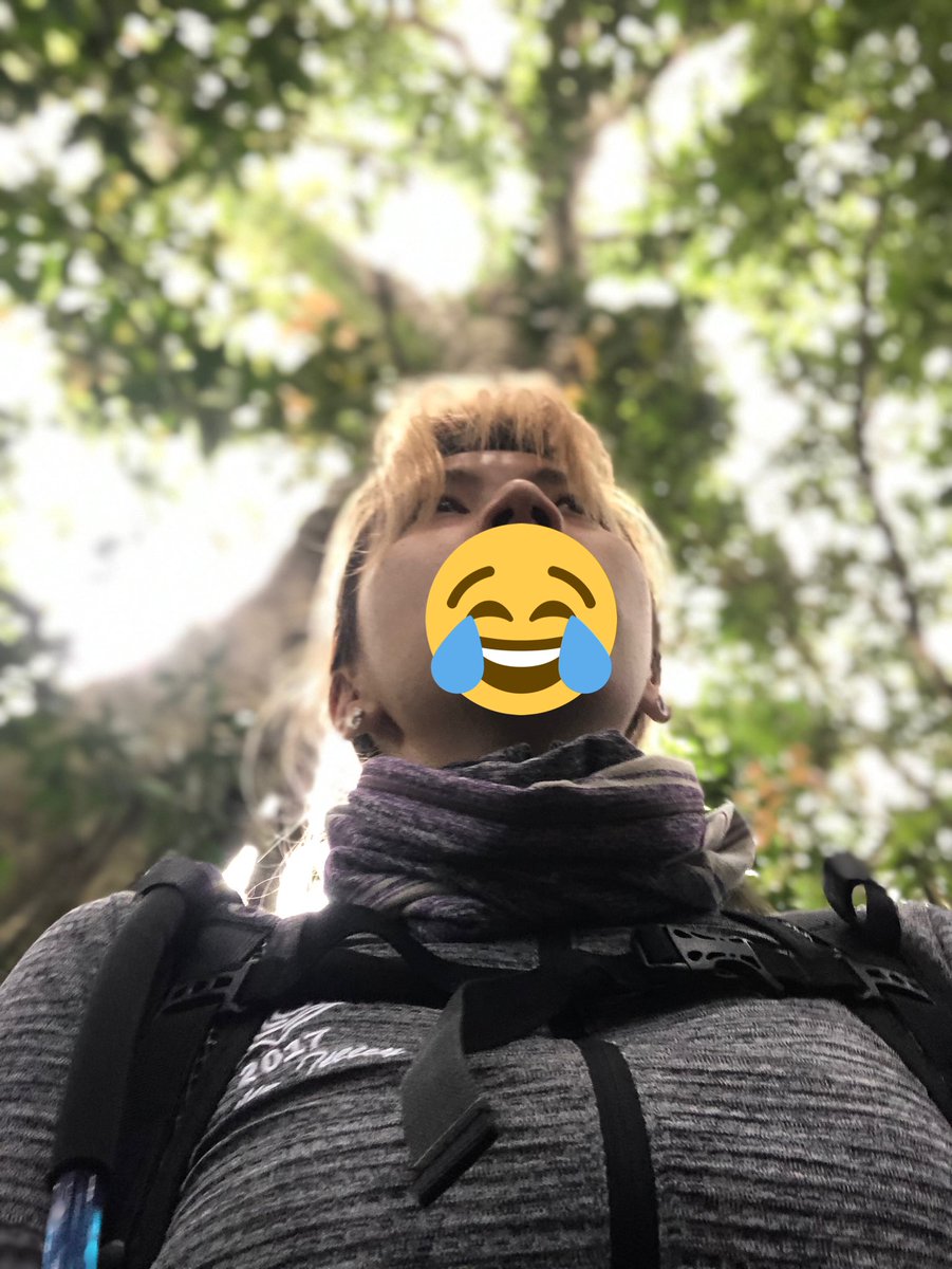 cryptoenee's tweet image. Second day of having sore body. Extreme hiking sucked the sh*t outta me but it was fulfilling tho 😉❤️