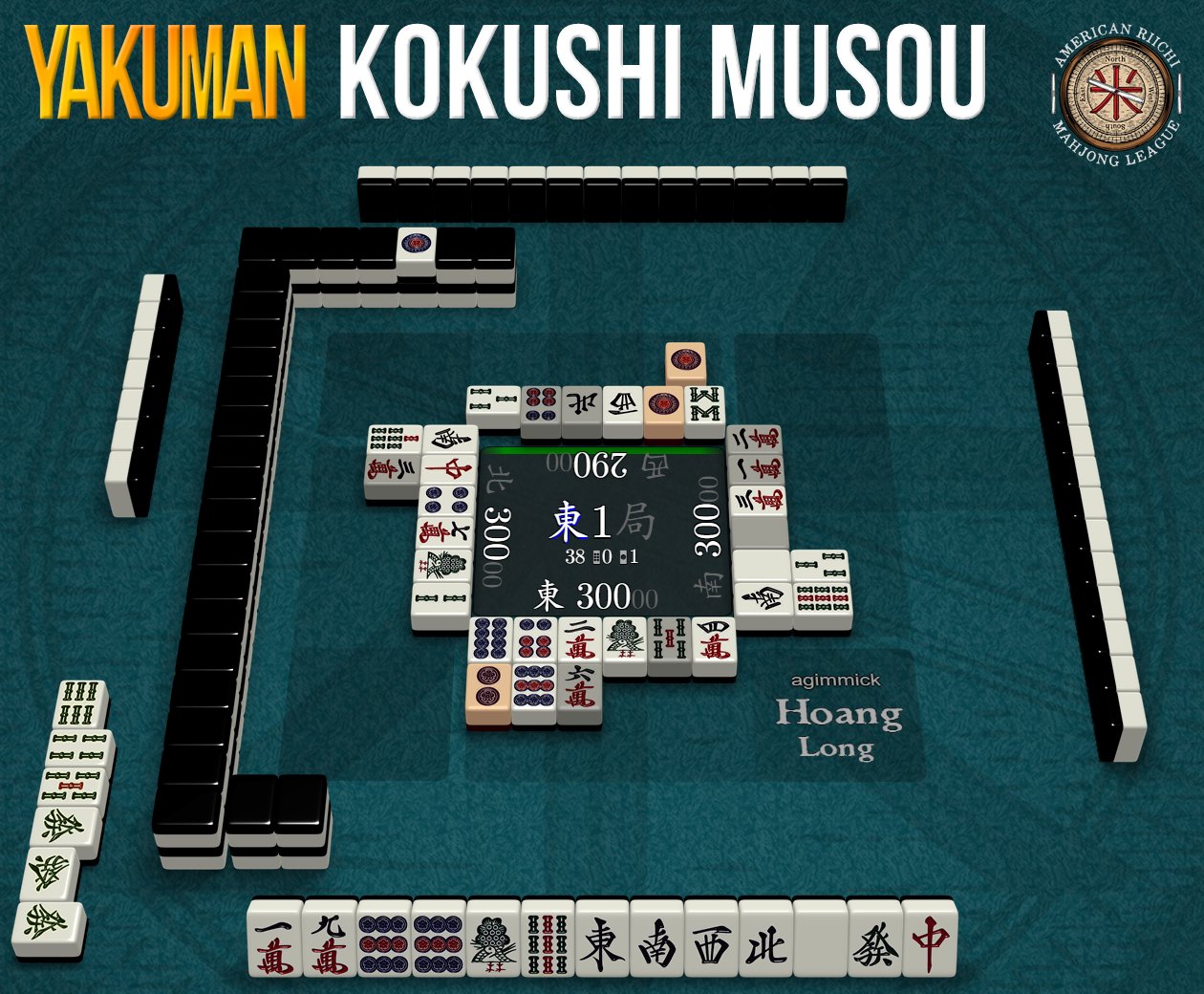 American Riichi Mahjong League Round 4 Appears To Be The Round Of The Yakuman Game 291 Sees An 東1 Dealer Yakuman By Hoang Long A Kokushi That Is Really American Riichi Mahjong League Round 4 Appears To Be The Round Of The Yakuman Game 291 Sees An 東1 Dealer Yakuman By Hoang Long A Kokushi That Is Really