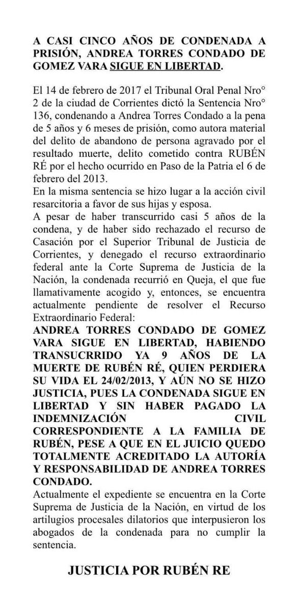 El pasado 24 de febrero se cumplieron 9 años del asesinato de un gran formador y mejor tipo como Rubén Ré. Su asesina sigue libre. JUSTICIA POR RUBEN RE !!!!