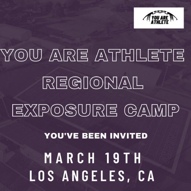Thank you <a href="/youareathlete/">You Are Athlete</a> for the invitation!!!  <a href="/CasteelFootball/">Casteel Football</a>
