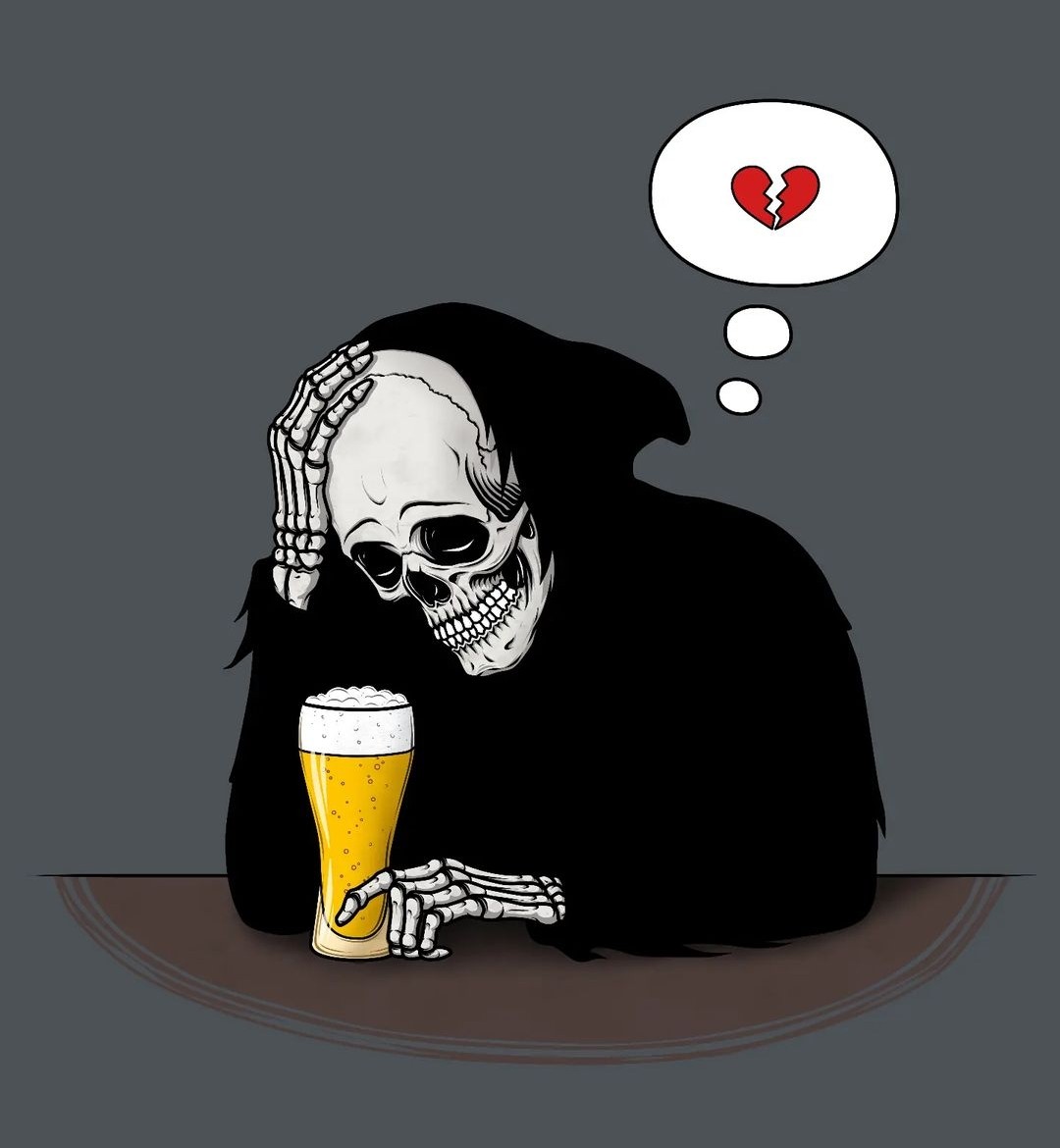deathbyhibachi's tweet photo. 🍺💀💔

#Art by Empty Graves https://t.co/GeLAwsnfXE