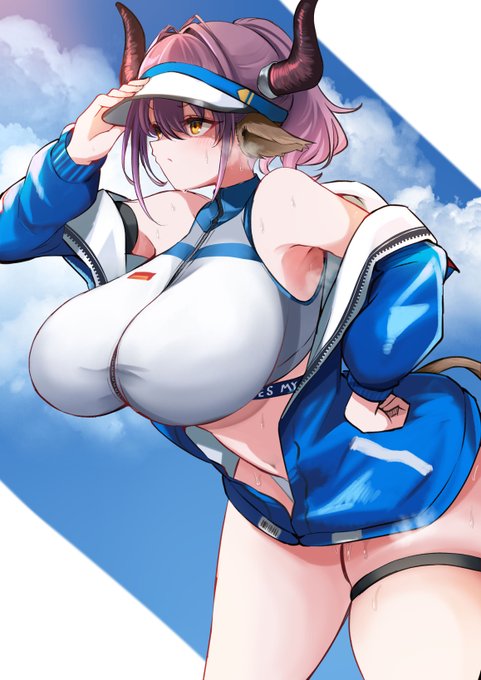 水着シデロカ描いた #アークナイツ 