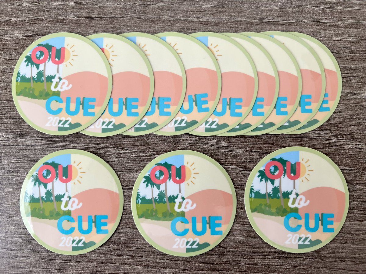 TechCoachKate's tweet photo. #OUtoCUE2022 Stickers!!!
#OUtoCUE22
#OUHSD #SpringCUE2022 #SpringCUE22 https://t.co/KoK9Fh6GHU
