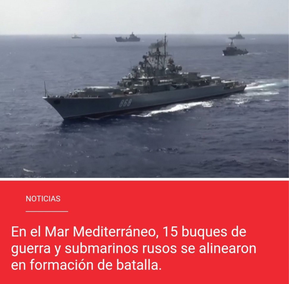 WalterDossier's tweet photo. RUSIA UCRANIA
Imagen satelital
Mediterráneo Oriental
Rusia: 15 buques y submarinos en formación de batalla
No se ha revelado la razón
1) ¿Proteger sus instalaciones militares en Siria?
2) ¿Atacar rápido a país o bloque agresor por agravamiento con OTAN?👇🏿 https://t.co/klWnMGDNEb https://t.co/U5riI7LL9X