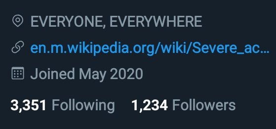SARS_CoV2020's tweet photo. #1234LetsAllGoToWar
5, 6, 7, 8!

All I have to do to #repopulate is to #replicate.

#Highjacking your #cells, making your body your #prison and my inmate! https://t.co/qmYzEdwjBz