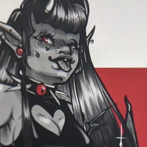 YezoArt's tweet photo. Trying to make more art every day. 
I have two versions of her, CW for eyestrain?? In next tweet! https://t.co/FGK9nUvU0x