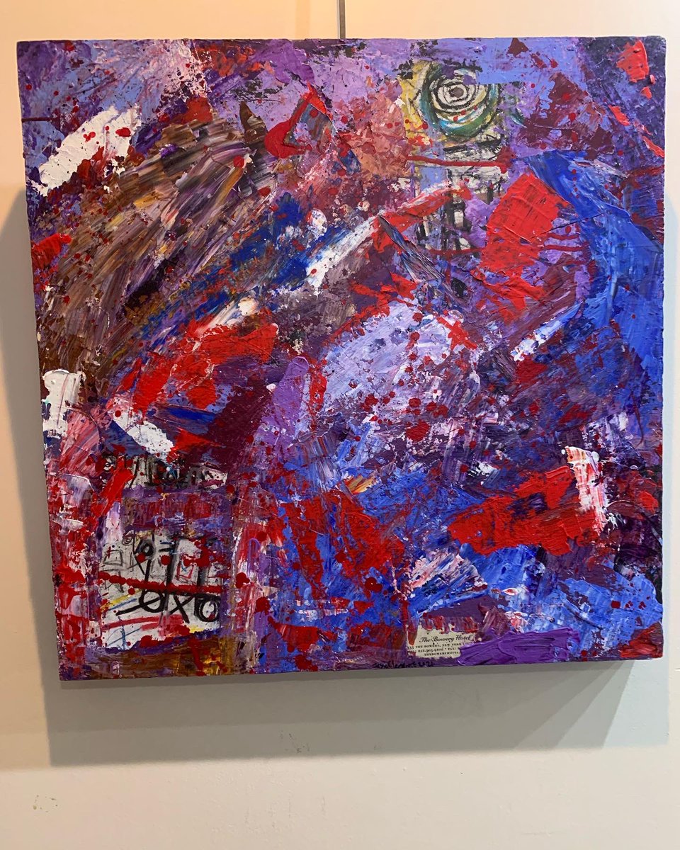 rocky985's tweet photo. Love the art by Jesse Clemente in the lobby at @DietrichFilms in Tunkhannock! 🎥🎨🙌 #basquiat #jacksonpollock https://t.co/kWprNNWQAK