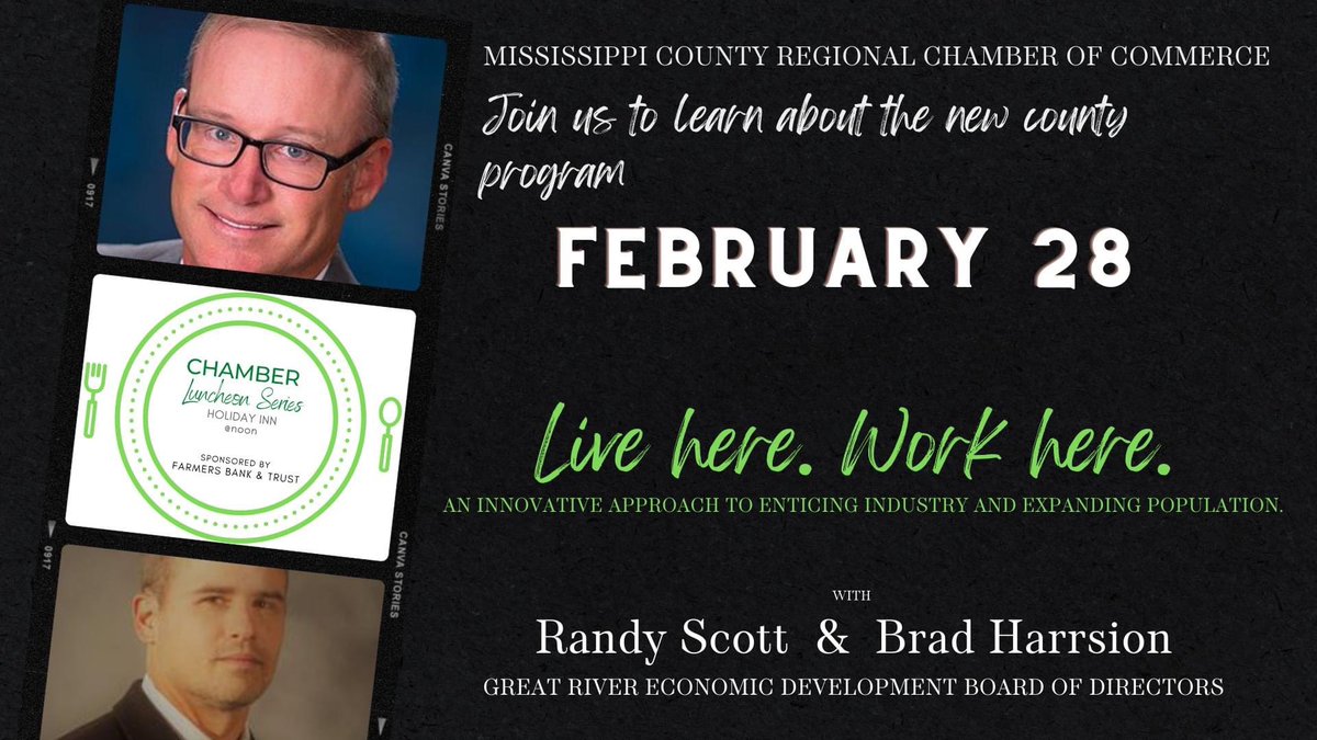 MisscoChamber's tweet photo. Join us for the Chamber Luncheon on Monday, Feb 28 at noon and Holiday Inn. https://t.co/8x9IovdJig