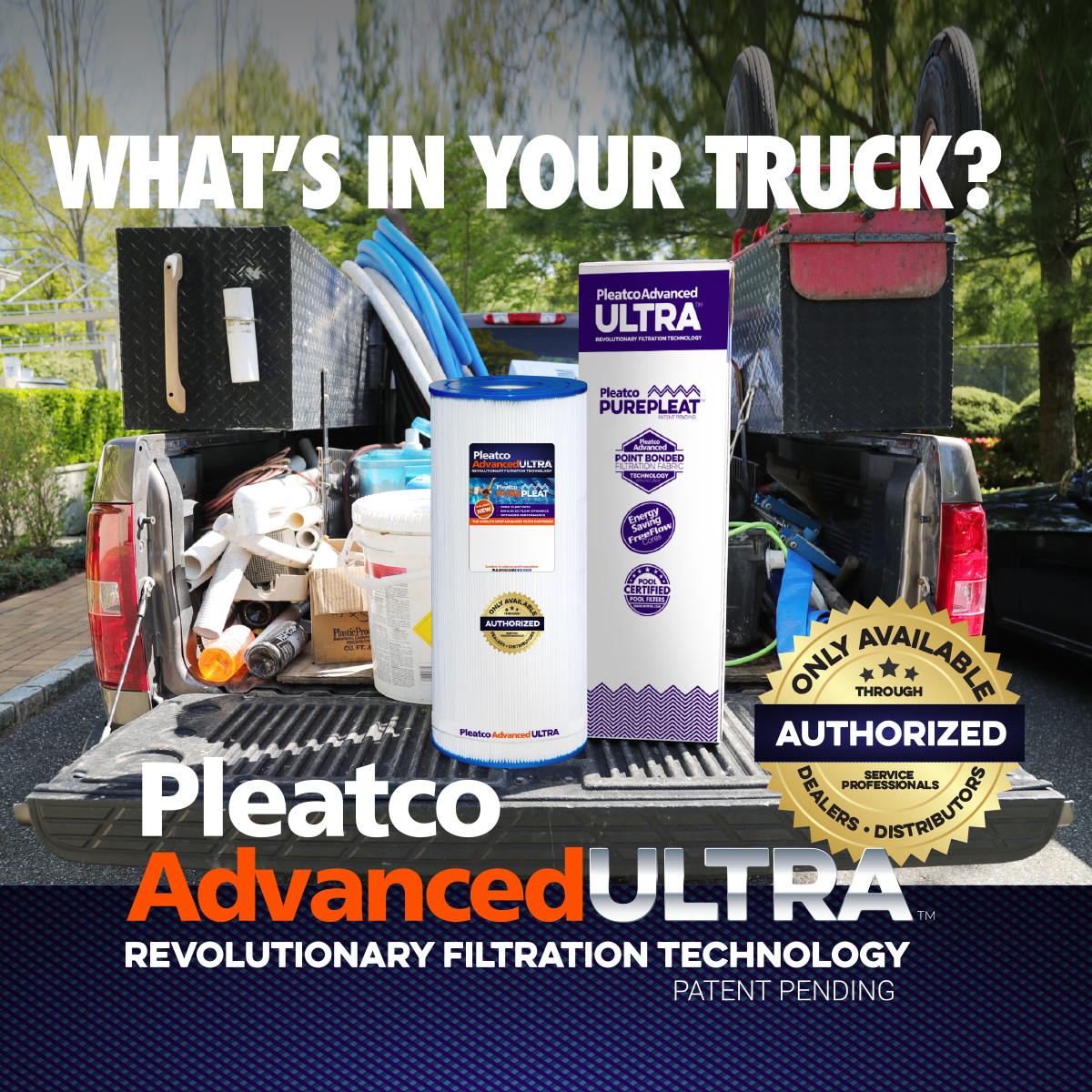 Pleatco Advanced ULTRA Filter Cartridges are the #1 Industry TRADE GRADE  replacement elements of choice by service professional across our great nation. What's in your truck?  #greatnation #filtercartridges 🙌 💦
