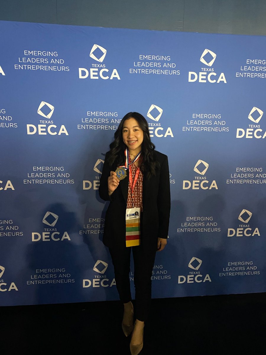 Grapevine_DECA's tweet photo. Tasiana Naputi will compete at ICDC in Atlanta representing @GVOutpost and the School Based Enterprise Project! Congratulations on earning Gold Level Certification for The Outpost! #gcisdcte https://t.co/pK2lmWYU5i