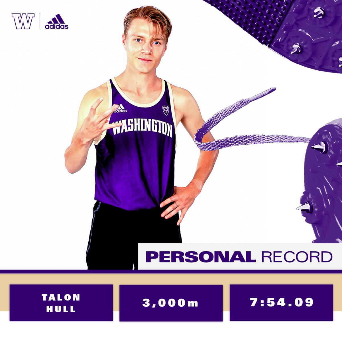 UWTrack's tweet photo. ✌️ PRs, ✌️ Top-10 times, ☝️ race

Talon and Sam both WOWED us today with the new #⃣8⃣ and #⃣🔟 times in school history at 3k.

#GoHuskies https://t.co/2CcIeSq1YR