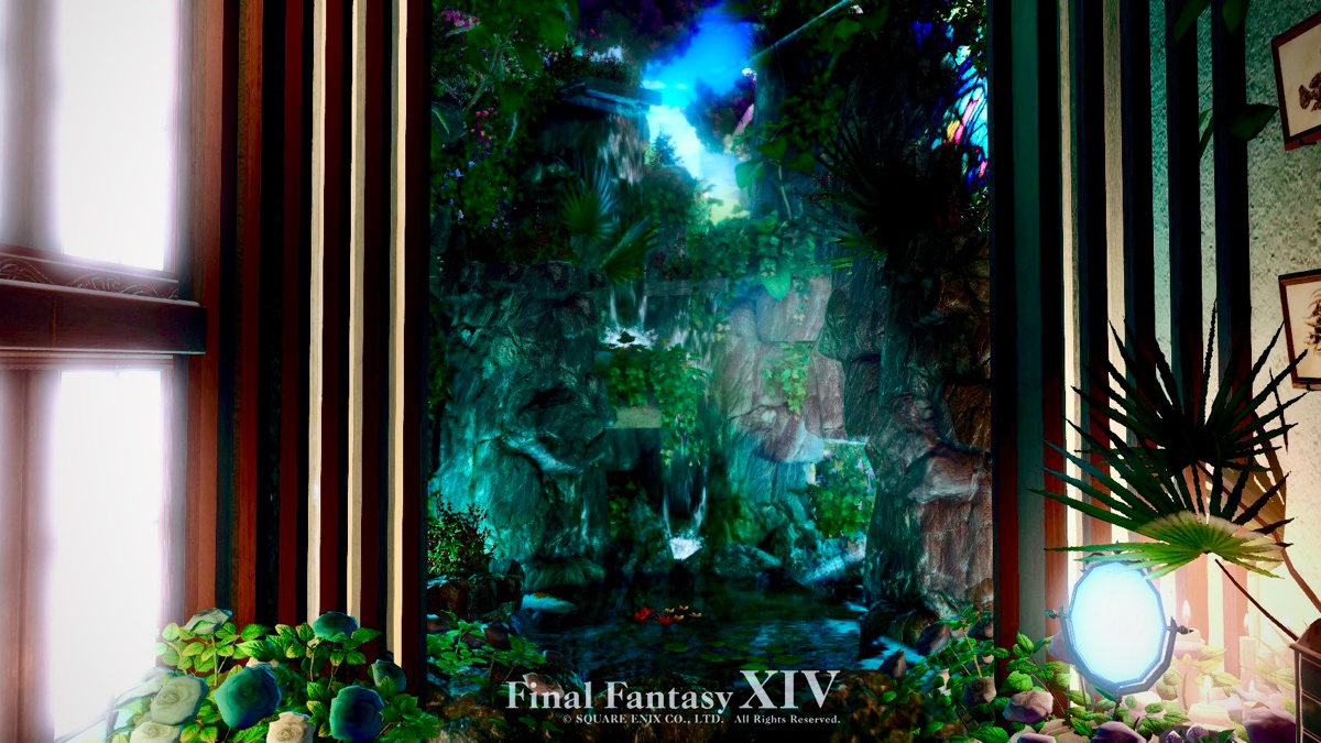 さら Pa Twitter 空の断崖 レーテー海のほとりに浮かぶ東屋 24時間青い光に満たされたエルピスの空をイメージしました 四方の開放部からは空へと降りそそぐ滝や光る水辺 花が溢れる木陰が眺められます Ambroom Gaia Yojimbo Lavender Beds 14 46 拡張北西