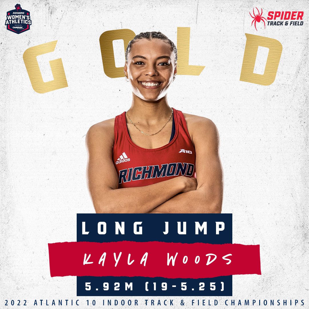 Kayla Woods closes the night as a champion in the long jump ‼️🥇🔥💥🤯 

#OneRichmond