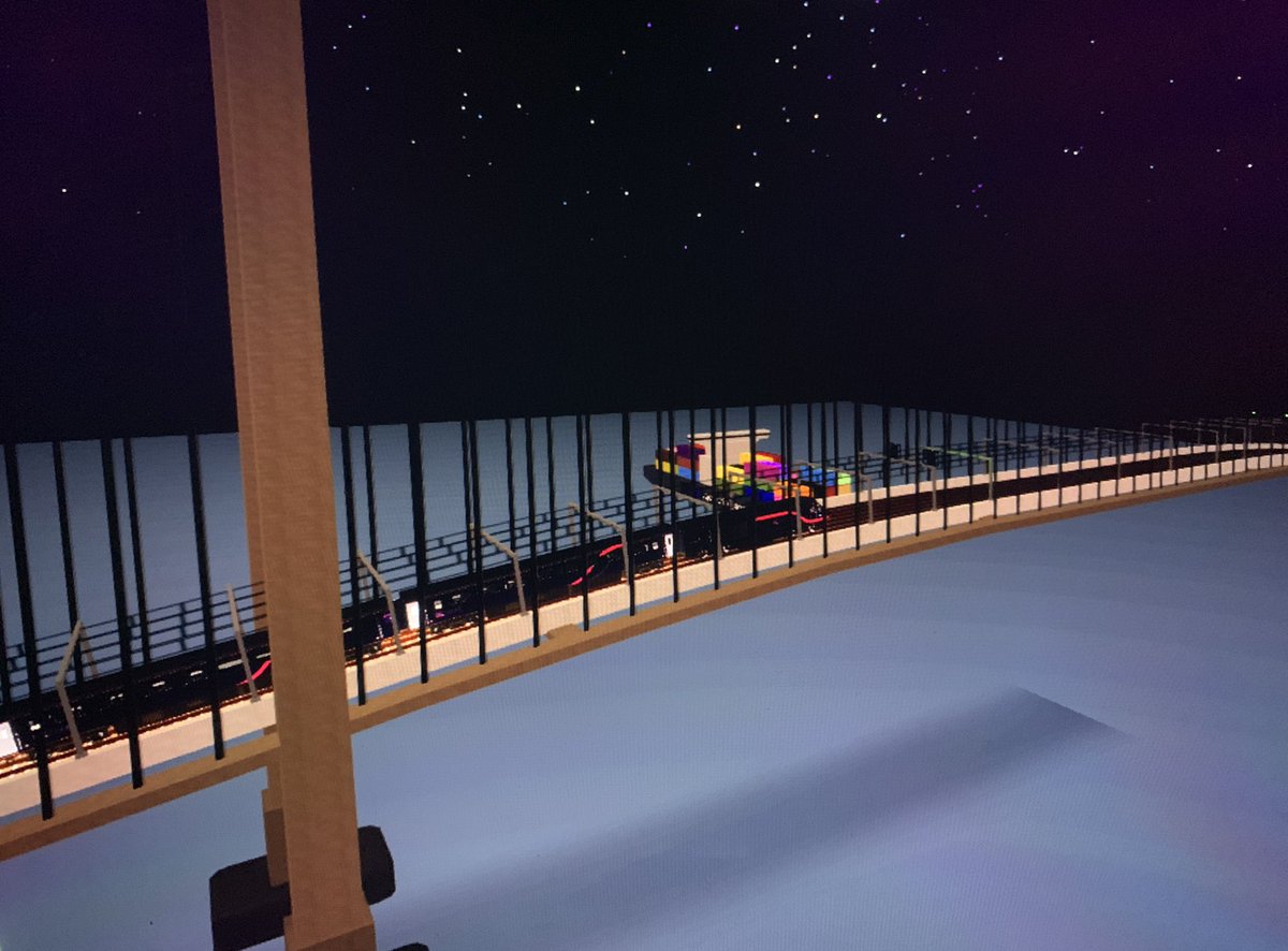 ScenicStepford's tweet photo. Benton Bridge at night. https://t.co/eLLoI5inKJ