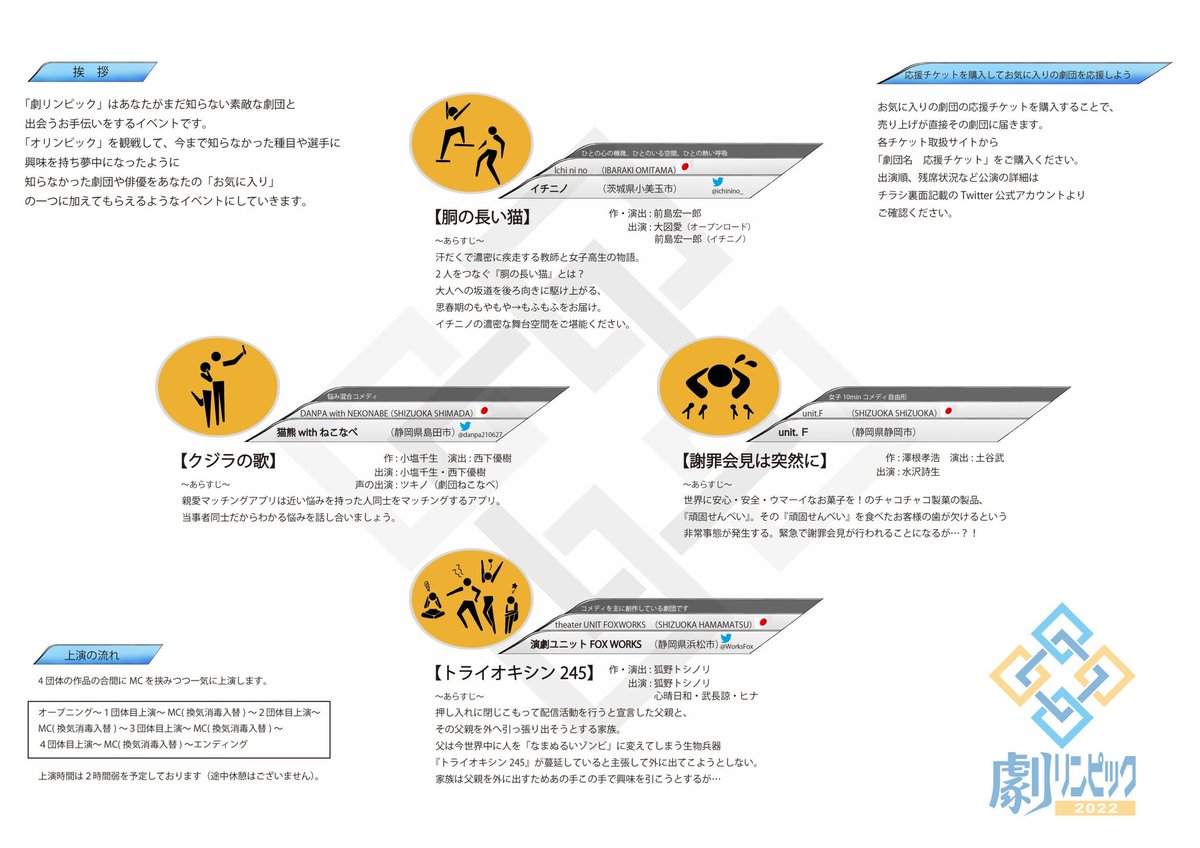 danpa210627's tweet image. ＃劇リンピック　小屋入りしました。
まだ当日券がありますので、予定空いてる方は是非お越し下さい！
＃unitF
＃猫熊
＃FOXWORKS
＃イチニノ