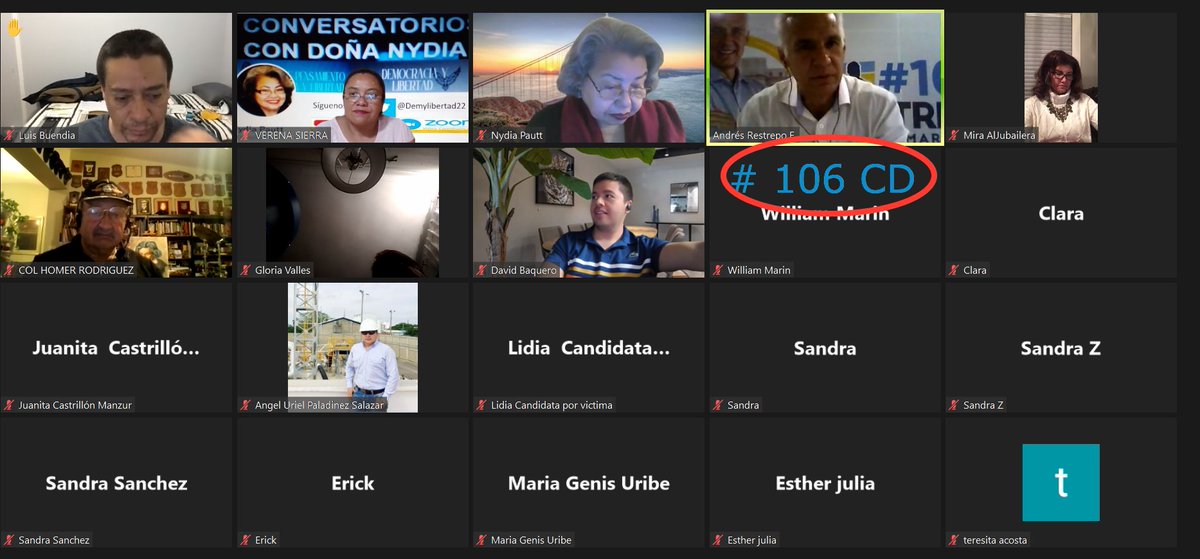 veresiepi7's tweet photo. Vota #AndrésRestrepo #106CD. Síguenos en Centro de Pensamiento Democracia y Libertad en los Conversatorios con Doña Nydia por YouTube. https://t.co/OUx6fReYvQ