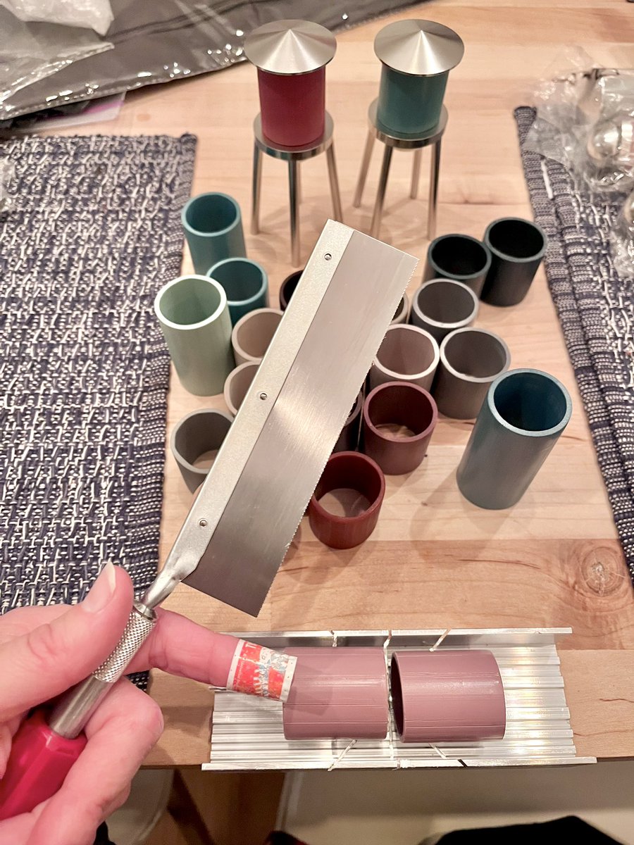 ninaboesch's tweet photo. I invested in a fancy new saw for making my water towers. Also new: the bandaid. π΅βπ«π€£
#alottolearn #shouldhaveknownbetter #lifeofanartist https://t.co/jPv5zAcPH8