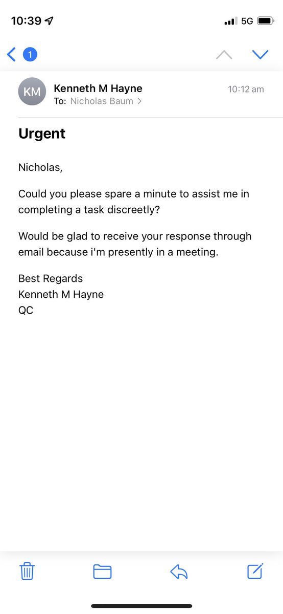 BarristerBaum's tweet photo. Either a very sophisticated scam, or else the legion of vastly more qualified junior barristers have all perished in an unfortunate aeroplane accident: https://t.co/Q5rEA02Ljj