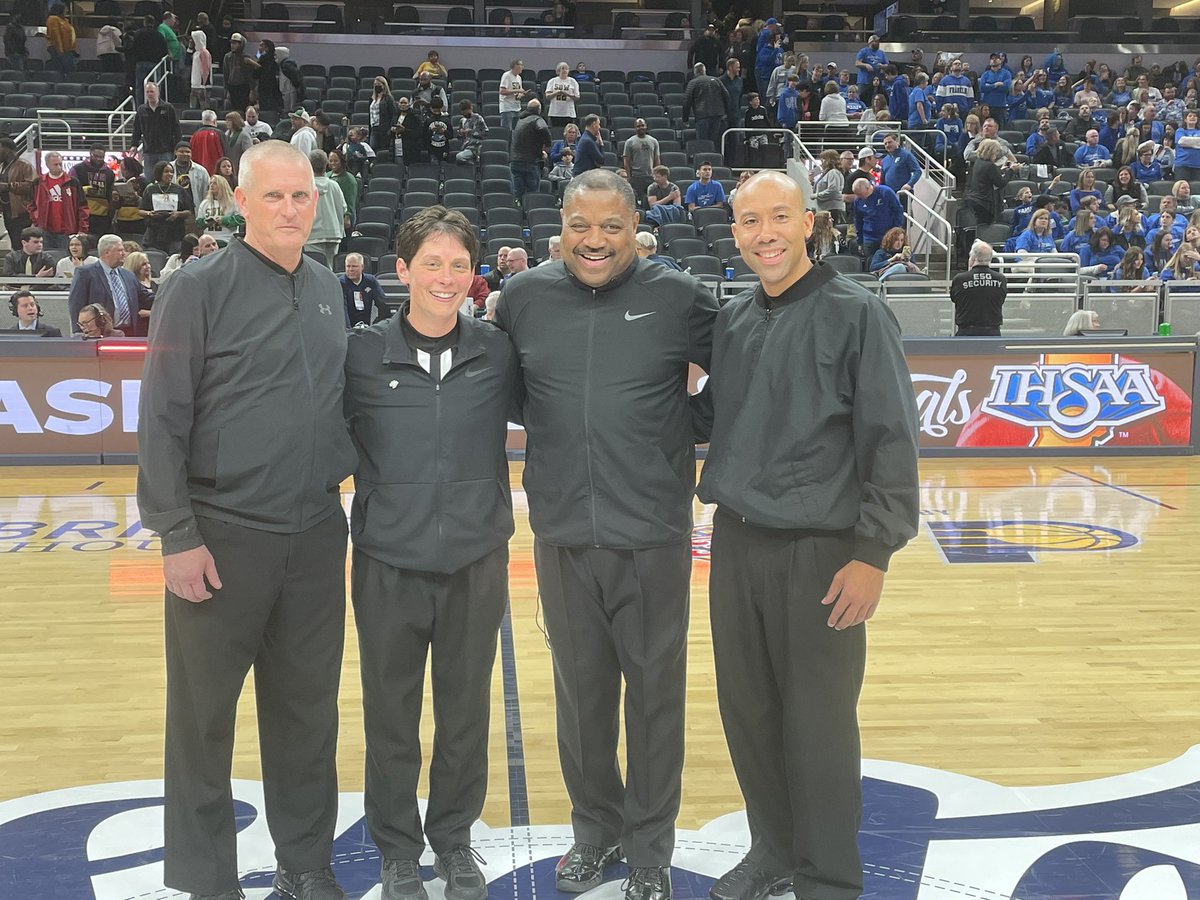 4a Ihsaa girls basketball state finals officials Kevin Lewis and Carmen Hawk and Scott Arthur  great games great officials