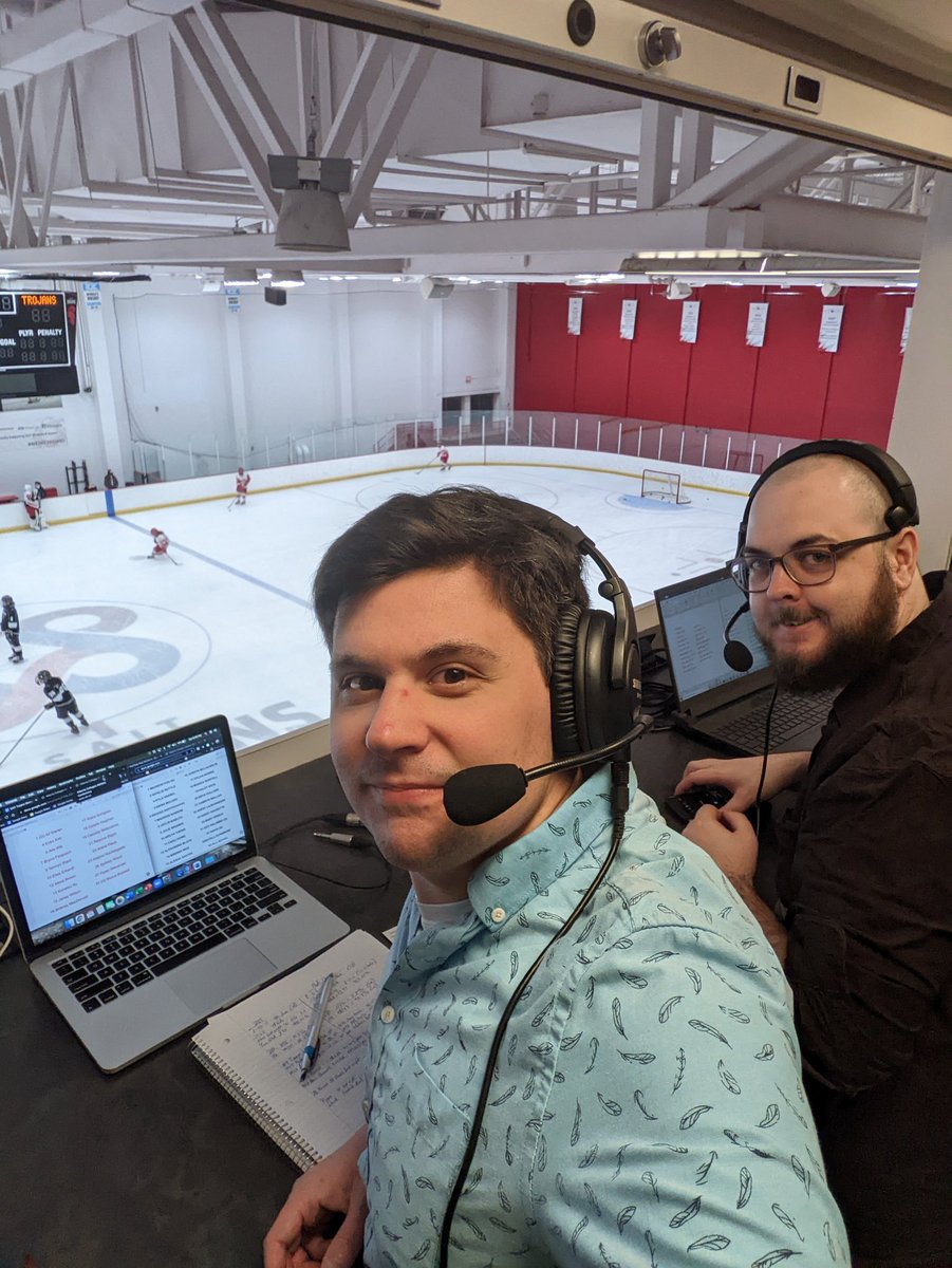 BrettLubkiwski's tweet photo. Calling more @ACAC_Sport Women's hockey tonight between the @SAIT_Trojans and @RDP_Athletics tonight with @DonaldBrendon!
@sait
#HereAtSAIT #PuckNight https://t.co/vhYsy3vdYb