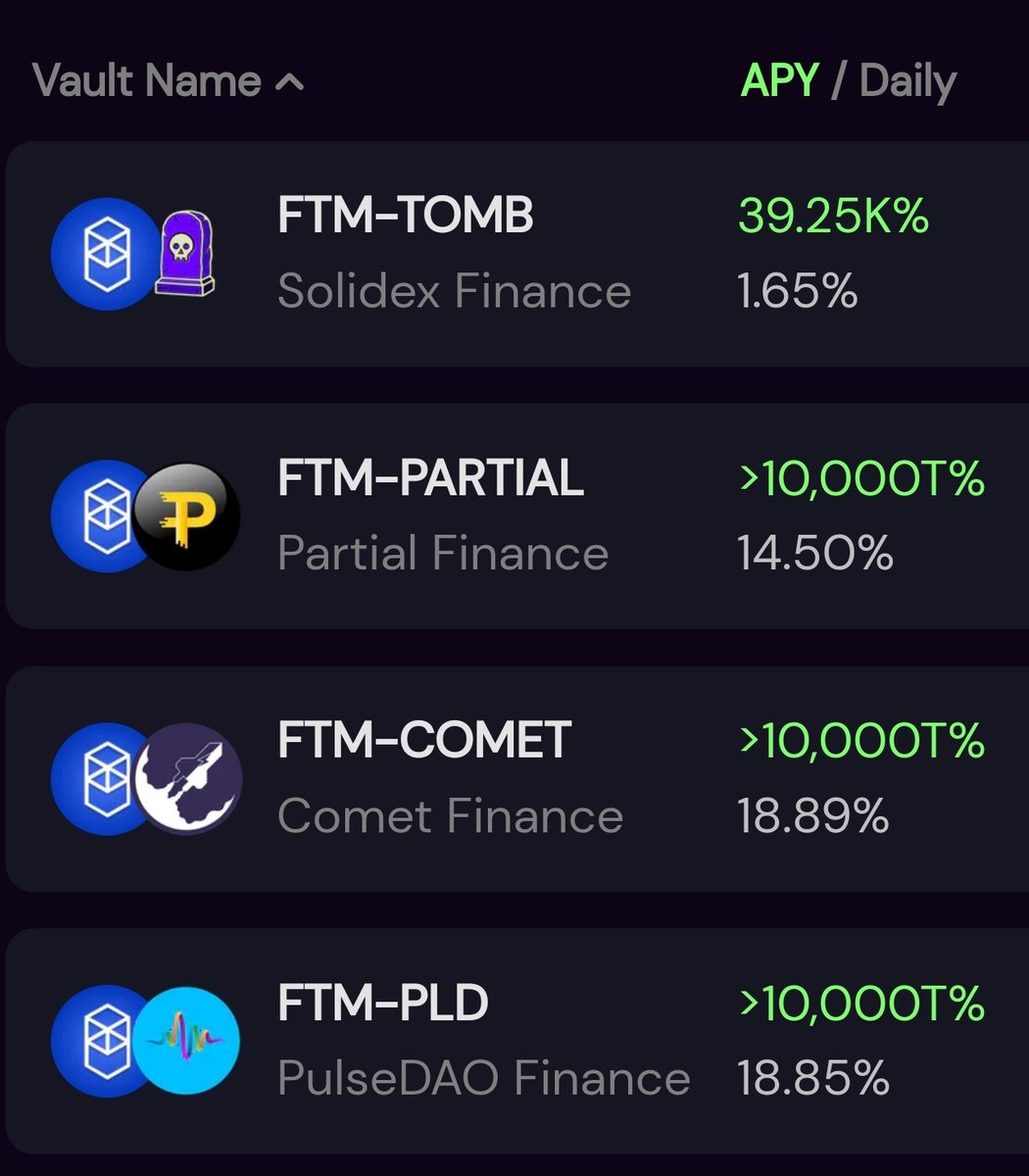 mtzk_ys's tweet photo. $TOMB 
@solidlyexchange 
#YieldWolf に新しいVaults
TOMB- $FTM LPのAPRが魅力。
SOLIDLYのLP組む仕組みがまだよくわかっていないながら本家から半分移動。

$BASED は勢いも落ちてきたので昨日一旦撤退、また復活してほしい https://t.co/R4bYZTu9t1
