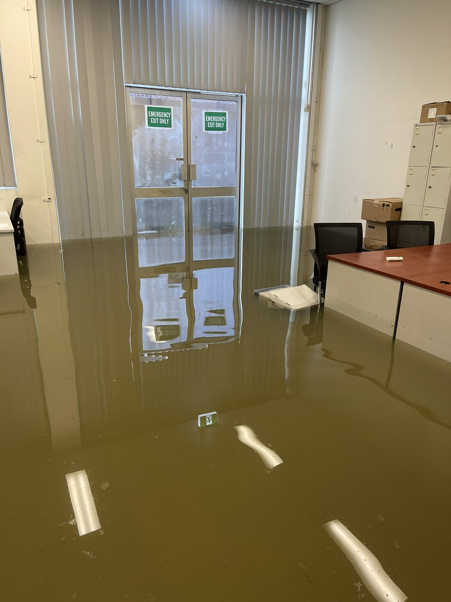 clint_obrie's tweet photo. Feel sorry for my partner Luke returning to his office and workshop when it’s sensible - but not today. Stay safe all.    #qldfloods https://t.co/ITUSIUimSR