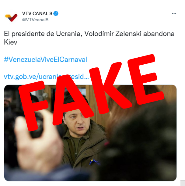 Gbastidas's tweet photo. El régimen de Maduro utiliza el canal del Estado para difundir desinformación sobre #Ucrania en apoyo a la invasión de Rusia. https://t.co/cGgj3GI3Cb