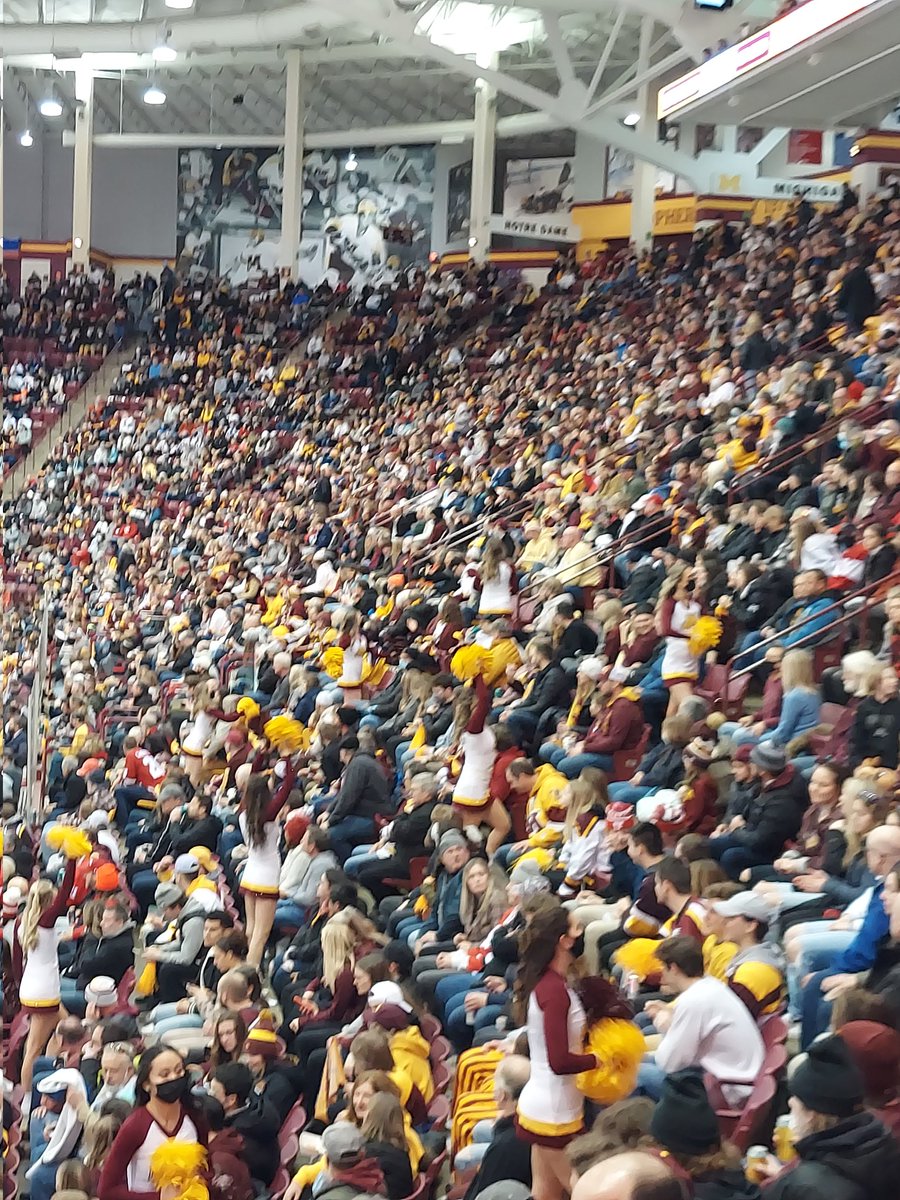 SteveRFox's tweet image. Gophers up 2 to 0 in the 2nd - but thanks to Notre Dame we are BIG10 CHAMPS. Good crowd tonight!