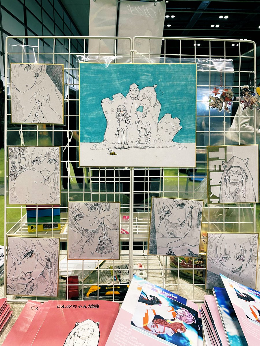 設営完了しました!サークル主、売り子ともに怨念です!!!

今回のフライングマットレスは色紙祭りです!!!! 