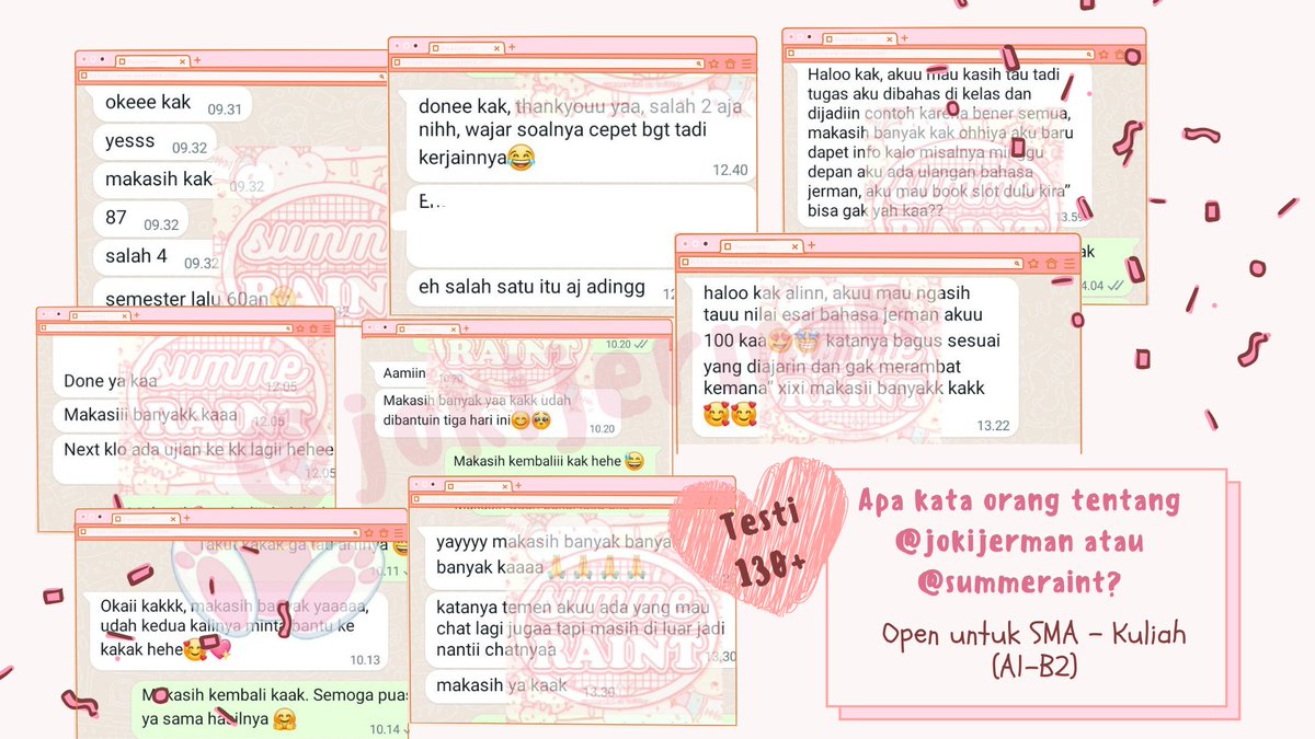JOKI TUGAS UJIAN JERMAN. tweet media