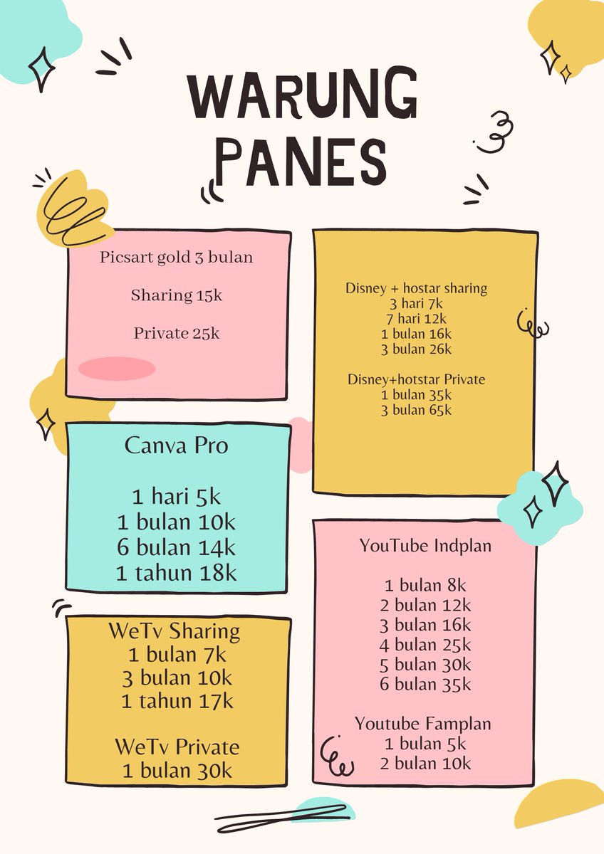 warung panes || JUAL APP PREMIUM tweet media