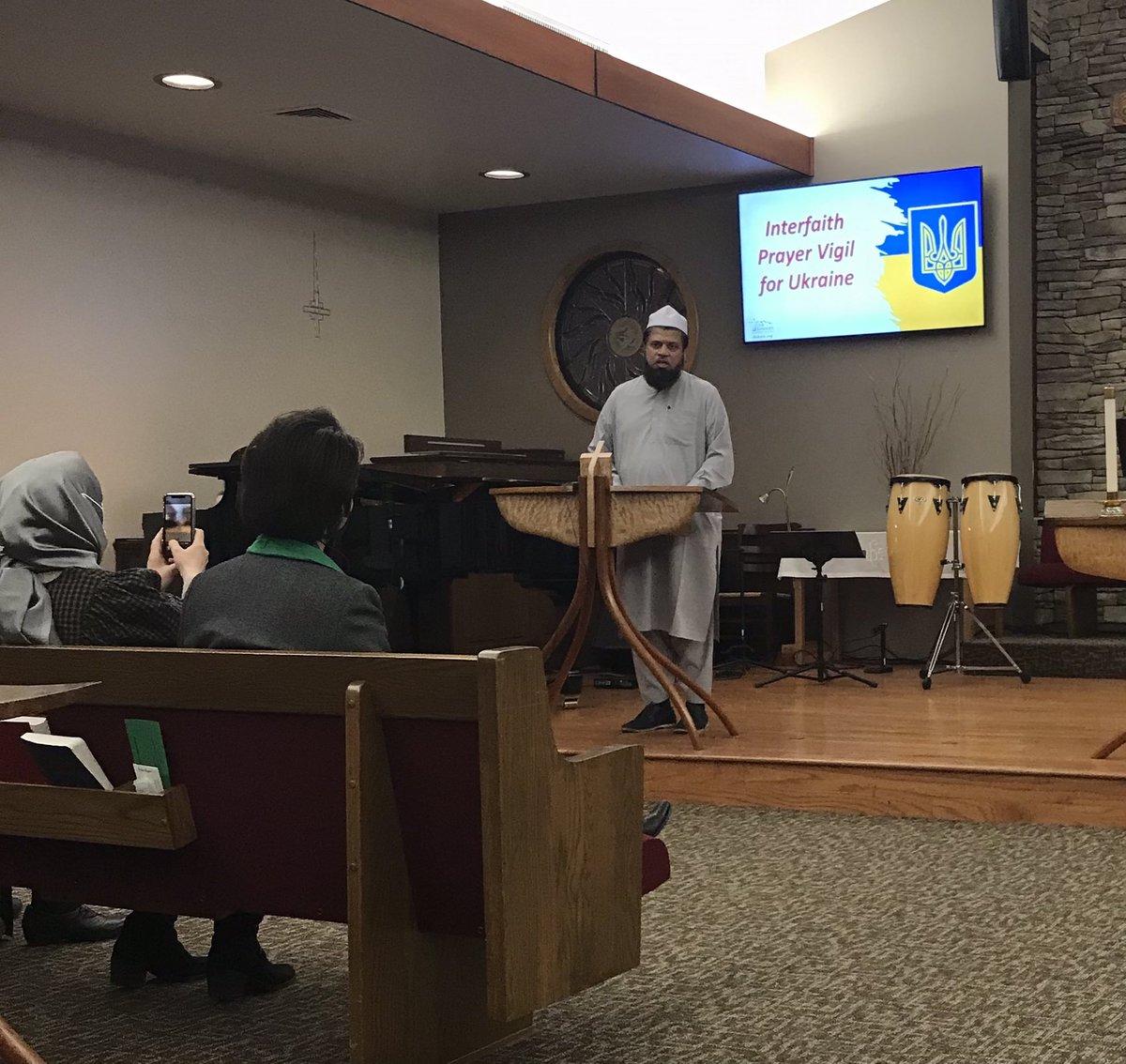 InterfaithSLIR's tweet photo. Prayer Vigil this evening for #Ukraine. https://t.co/CQqSMwEW39