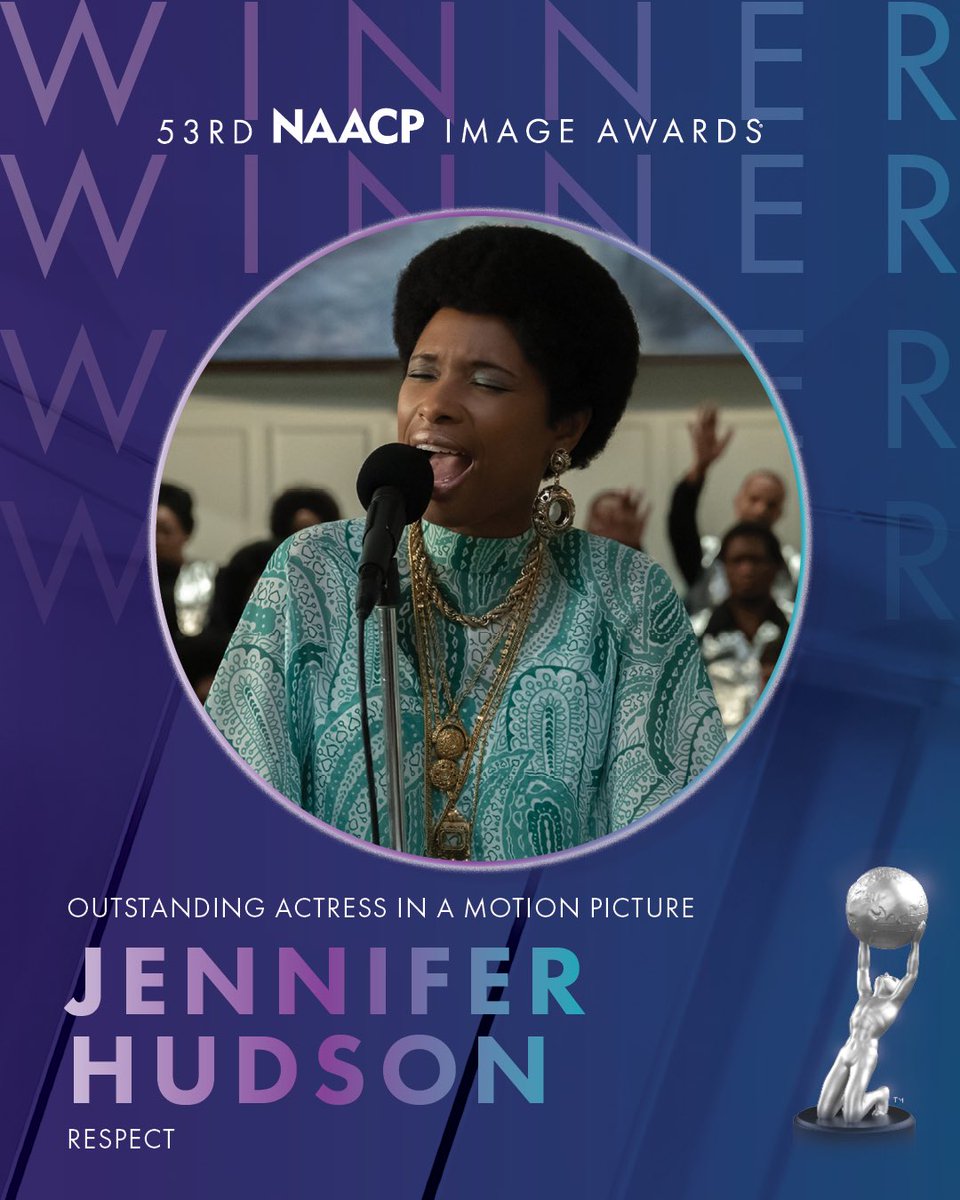 Congratulations to Outstanding Actress in a Motion Picture @IAMJHUD @RespectMovie 🥳#NAACPImageAwards