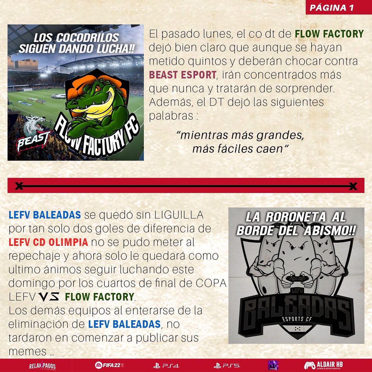 LefvHonduras's tweet photo. #lefvhondurasmagazine📣 

Todo lo que da de que hablar, entérate de qué pasó esta semana 

#fifa21 #comercialfc #likes4likes #futebolvirtual #viral #gaming #gamer #proclubs #fifa22 #fifa21 #panamajuegapes #esports #proclubes #clubesprofifa21 #clubespro #twichtvclips #fifa22 https://t.co/JtSgG6GlmC