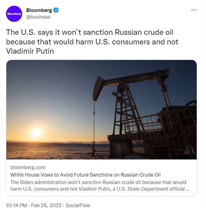 Shefali Vaidya. 🇮🇳 (@shefvaidya) on Twitter photo Awww, how cute! <a href="/JoeBiden/">Joe Biden</a> will impose ‘sanctions’ on Russia, but will keep buying oil from them, but all American think tanks will lecture India on ‘saving democracy’! Awww, how cute! <a href="/JoeBiden/">Joe Biden</a> will impose ‘sanctions’ on Russia, but will keep buying oil from them, but all American think tanks will lecture India on ‘saving democracy’!